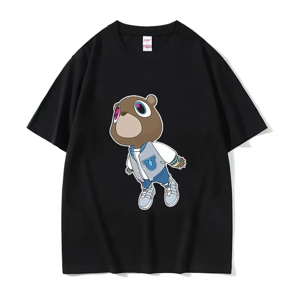 Camiseta Estampada Meme Engraçado do Kanye West Masculina Feminina Algodão Vintage Hip Hop Rap Estilo Camiseta Unissex Manga Curta Streetwear