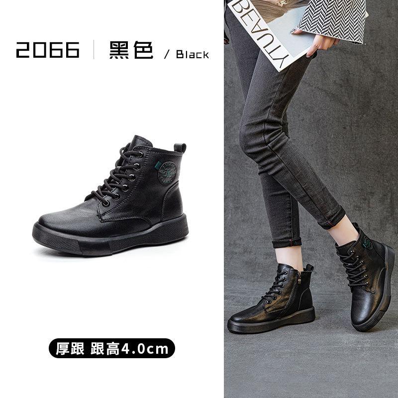 2025 autumn and winter new retro Martin boots women's thick heel thick sole versatile short boots casual warm women's boots