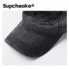 Old baseball cap men and women spring and autumn fashion denim baseball cap big head circumference cap