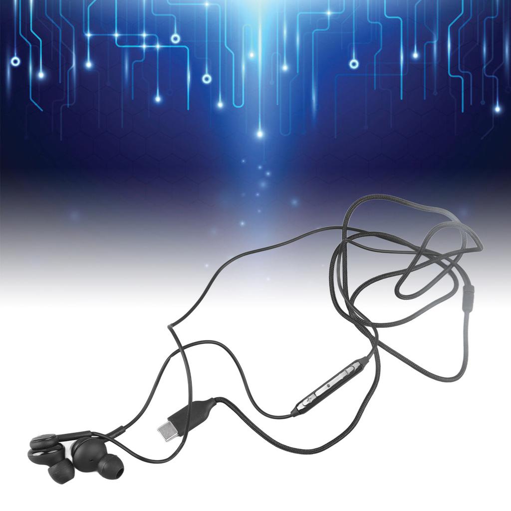 Type C Earphones Multifunction HiFi Lossless Sound Wired Earbuds for Note10 0 A8S