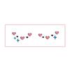 Sweatproof Decorative Stickers Disposable Blush Face Patch Sweet Temporary Tattoo Sticker  Girl