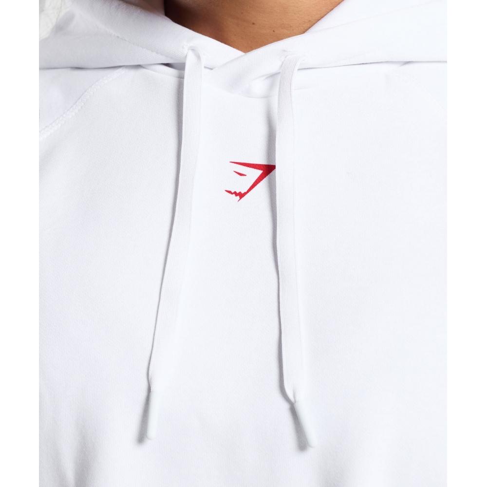 Gymshark Sudadera con capucha I Love Squats blanca B1c9e Wb57