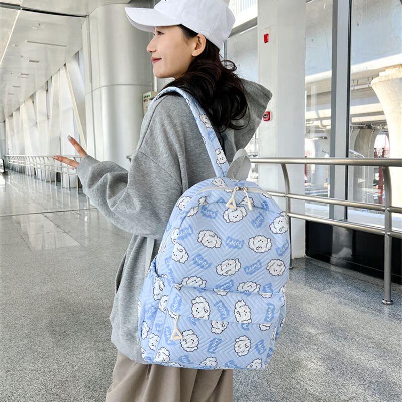 Ye Hanwei Girls  Japanese Style Cartoon Print Backpack One Size