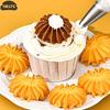 1M/2A/2F/6B Cake Tip DIY Cream Icing Piping Nozzles Pastry Tips Fondant Cake Decorating Tip Stainless Steel Nozzle Baking Tool