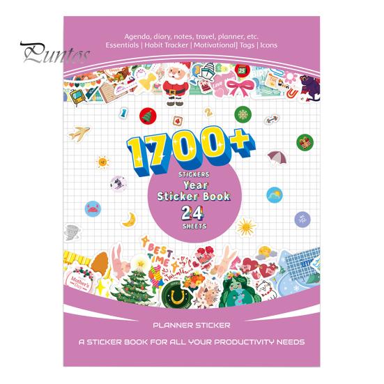 

1 комплект наклеек для ежегодного планировщика, набор сезонных программных наклеек, эстетические вдохновляющие наклейки для праздников и оздоровления, аксессуары для календаря и дневника, ежемесячные A