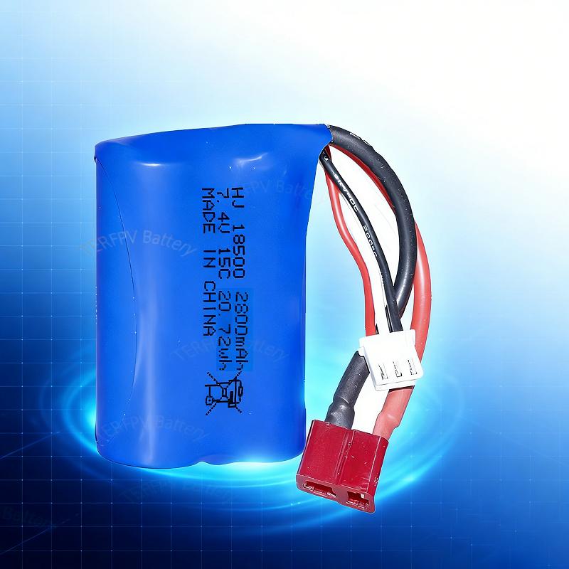 1-3PCS Battery Charging Set 18500 7.4V 2800mAh 15C Suitable For Remote Control Vehicles Off-road Vehicles High-speed Car T SM