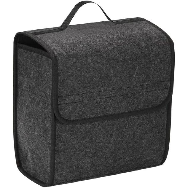 Car Trunk Organizer, Car Organizer and Storage with Lid, Foldable Vehicle Bag, Collapsible Trunk Storage Organizer, Cargo Trunk Organizer with Lid