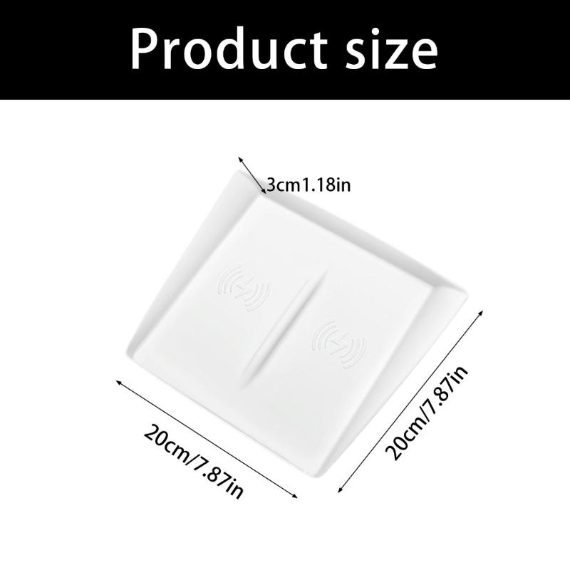 Washable Silicone Charging Pad Mat for Center Console Anti Slip Surfaces Easy to Clean Enhances Car Aesthetics Materials