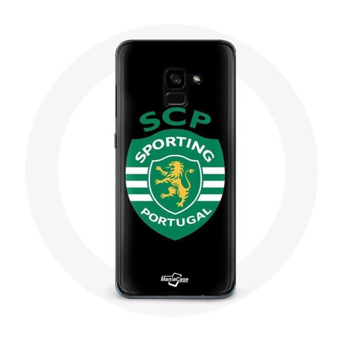 Coque Samsung Galaxy A5 2018 scp sporting portugal fond noir