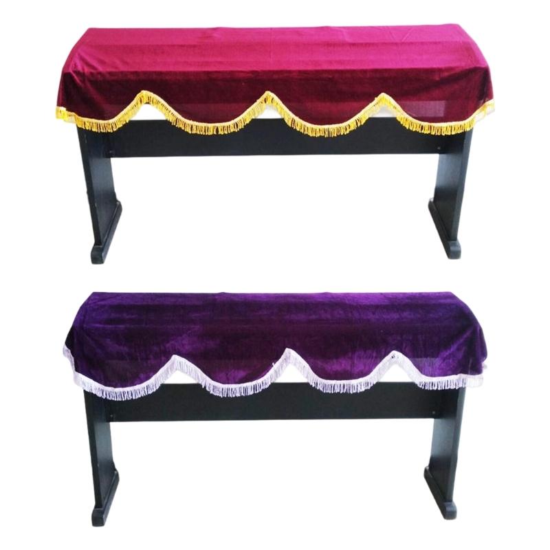 Elegant Velvet Keyboard Piano Dust Cover Decorative Protector 88 Key Electric Piano Cover For Enhanced Durability