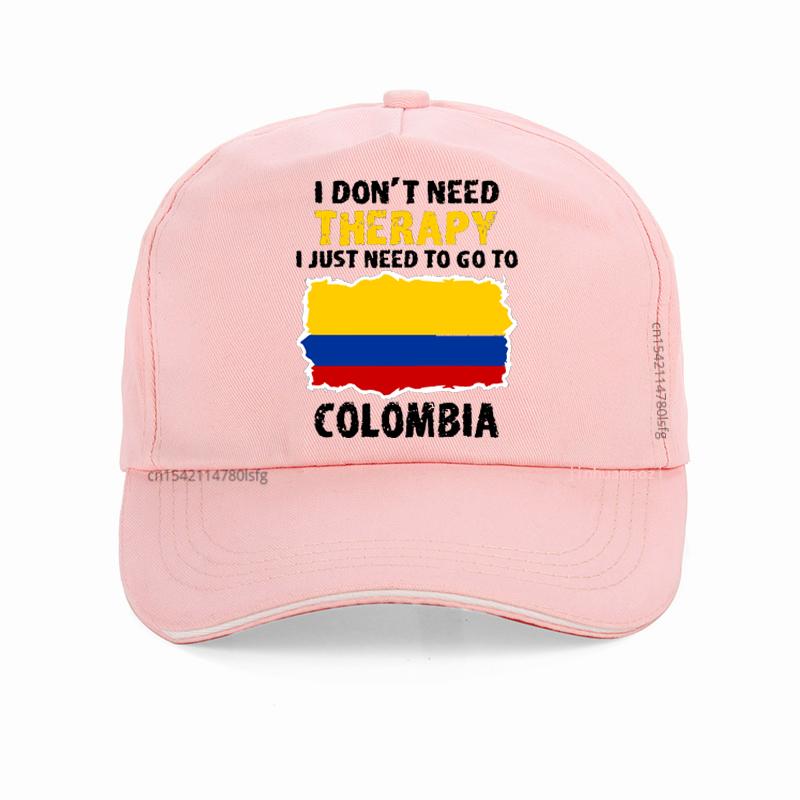 Funny Colombia Flag hat printing Graphic Cotton Adjustable Baseball Cap Summer Style Unisex Women Golf Snapback Hats