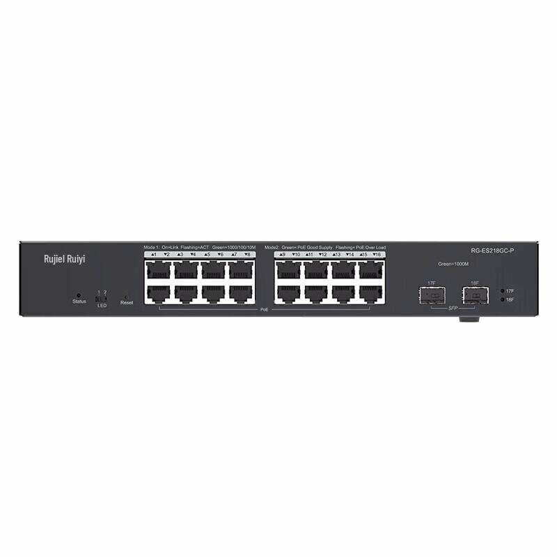 Ruijie RG-ES218GC-P V2 16-Port Gigabit Layer 2 Managed PoE Switch