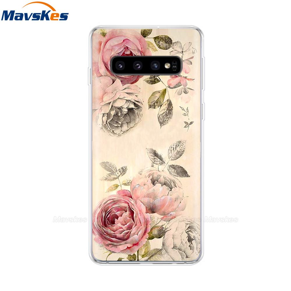 La più recente custodia stampata in TPU per Samsung Galaxy S10 S10 + Coperture del telefono per Samsung S10 Plus S10e Custodie Cover posteriore Paraurti Fundas Coque