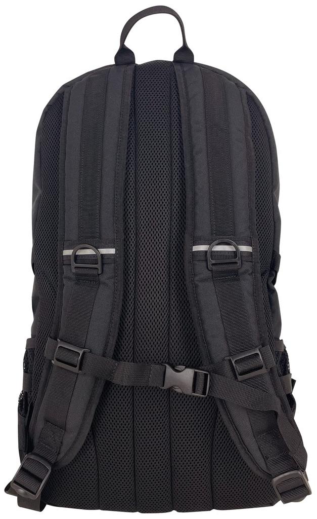Large Daypack Rucksack Backpack Large Capacity Logos Black One Size [Logo Spark]