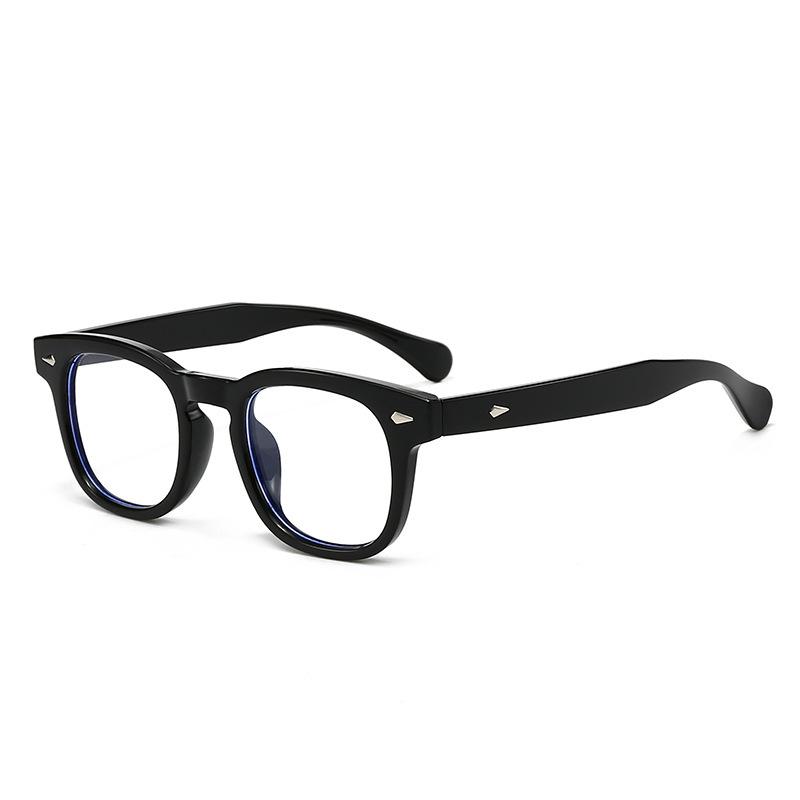 Retro Rivet Square Sunglasses: Classic European & American Style for High-End Fashion