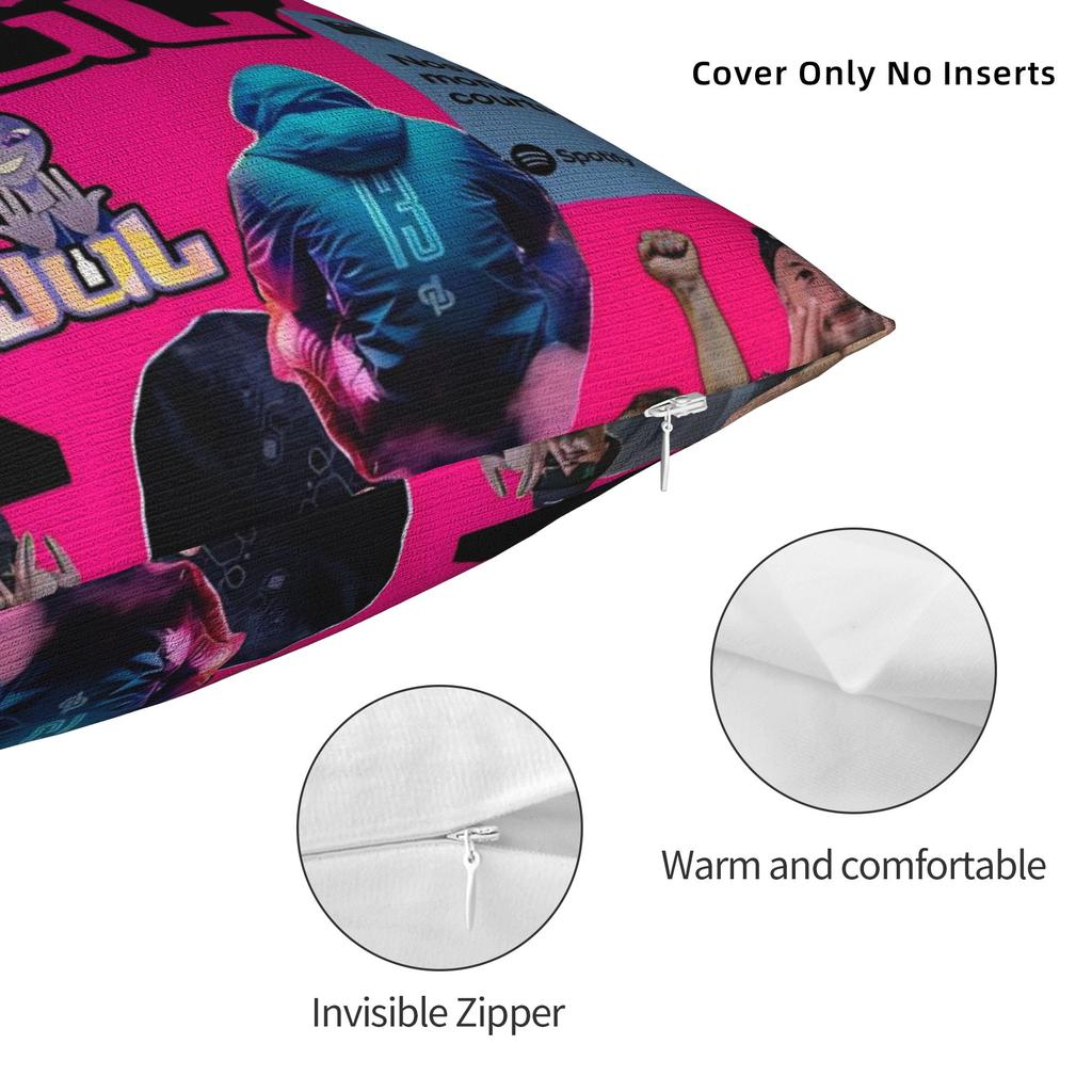 Rapper Music JUL  Pillow Cover  Kawaii Pillow Case For Sofa Couch Bed Living Room Custom Pillowcases Gift