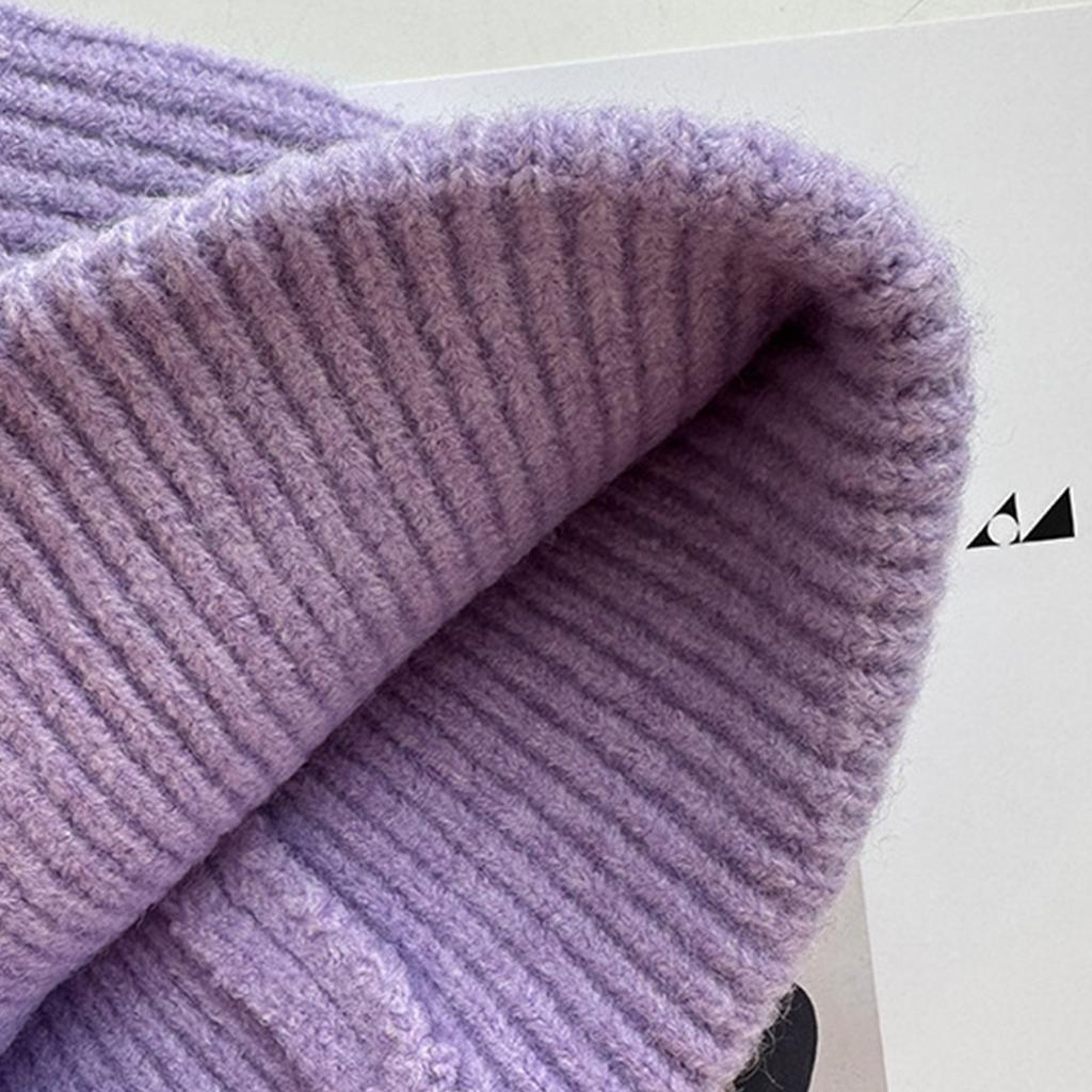 Subculture Style Knit Cat Ear Hat Elastic Windproof Hat Ear Protector Hat Warm Winter Thick Cycling Skiing Supplies