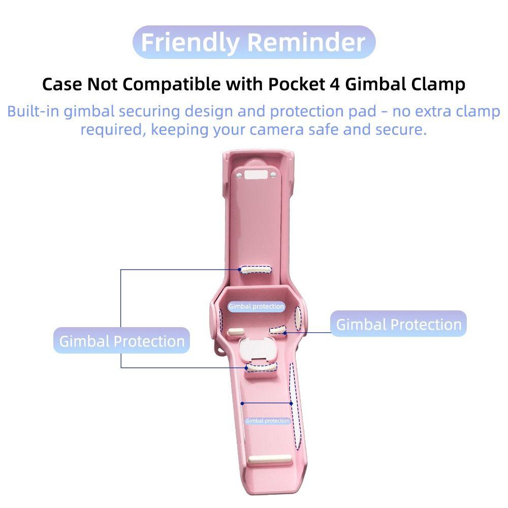 Custodia protettiva a flip anti-caduta, coperchio superiore a flip per accessori fotocamera gimbal DJI Osmo Pocket 4 3
