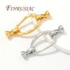 Irregular Jewelry Clasps Findings 18K Real Gold Plated Connectors For Jewelry Fasteners For Bracelets Accessories