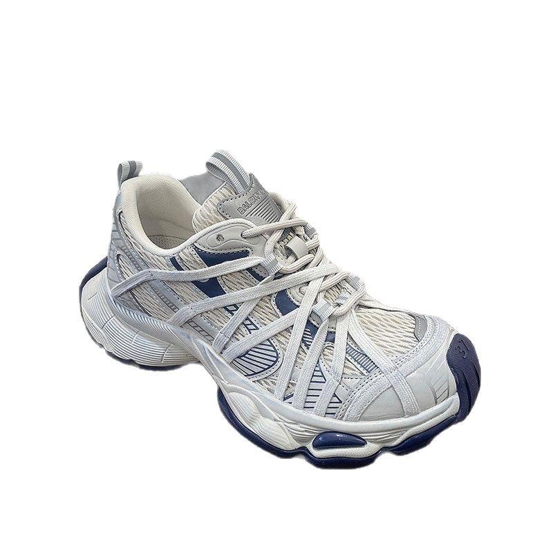 European Station Polish Retro Internet Celebrity Explosion Paris Daddy Shoes Women's 2025 New Platform Sports Casual Shoes Tide