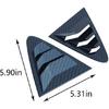 For Toyota Corolla     2024 Rear Side Quarter Window Louver Decorate Cover Rear Air Vent Window Louvers Blinds Covers Auto Accessories (Carbon Fiber