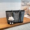 New large capacity tote bag women's fashion commuter shoulder bag splicing design cute hand-to-hand crossbody bag