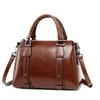 Echte leren dames schoudertas crossbody handtas met handvat, casual designer dames oliewas koeienhuid messenger tas