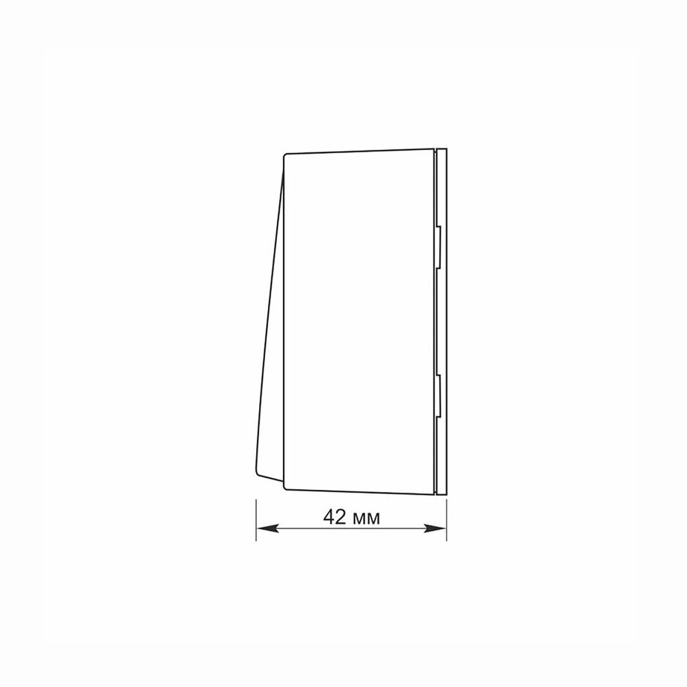 Surface-mounted 1-pole 1-way Ip20 Matte Black Videx Binera