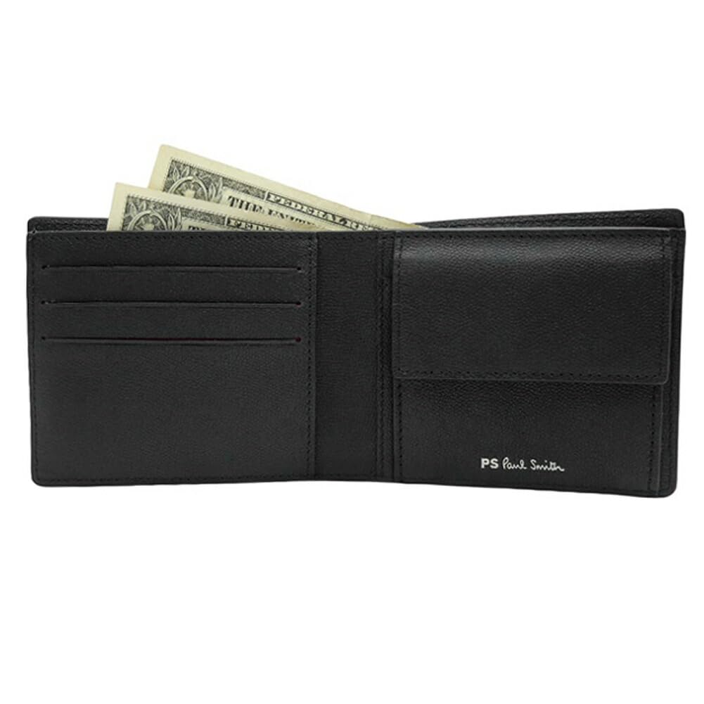 Paul Smith Bifold Wallet Coin M2A 6078 NMUZEB Black Men's (with Purse) [Used]