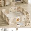 Compact Foldable Baby Playpen & Safety Fence with Integrated Crawling Mat for Indoor Use