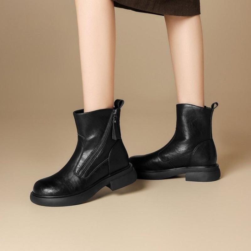 Brown Maillard short boots women's new autumn platform super hot Chelsea boots Martin boots