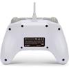 [2 roky záruka] Kabelový ovladač PowerA Xbox Series X|S Xbox One PC pro Windows 10/11 (Oficiální licence) 1519365-01 Bílá funkce dvojité vibrace