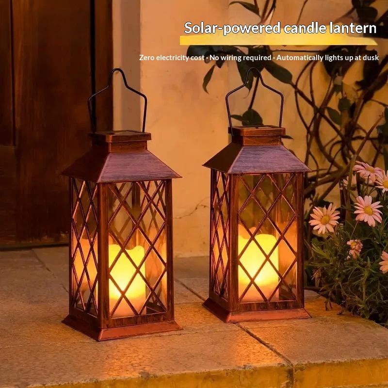 Solar Candle Light Lantern Lamp Waterproof Outdoor LED for Garden Patio Yard Holiday Festival Decor