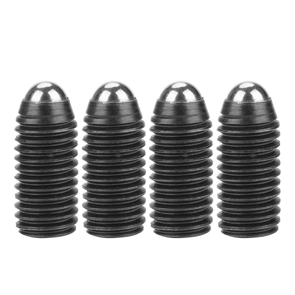 10pcs M12 Screw Thread Hex Socket Carbon Steel Ball Spring Plungers Set (M12*25)