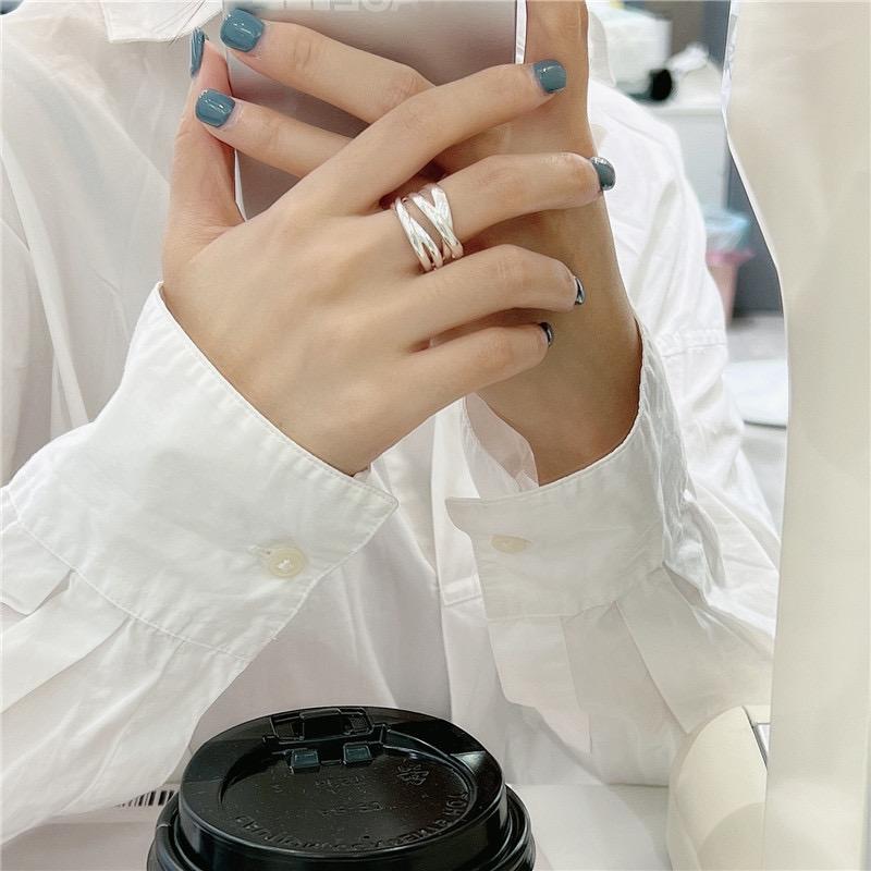 Xiaomi 925 Sterling Silver Rings for Women Men Couple Minimalist Handmade Simple Interware Ring Party Jewelry Gift Prevent Allergy