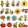 Patchwork Bee Summer Family Patch Solid Color Hot Selling Versatile Bag Decorative Embroidery Patch Cartoon Honeycomb