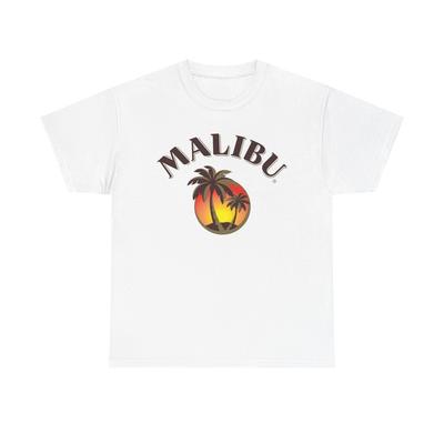 Malibu Rum Graphic T Shirt Vintage Logo Unisex Heavy Cotton Tee Unisex T-Shirt