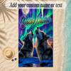 Fox Theme Soft Beach Towel Personalized Custom Name Text Towel Portable for Beach Pool Travel