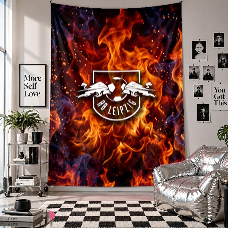 RB Leipzig Football Wall Tapestry Home Decor Wall Hanging Cloth for Bedroom Living Room Background