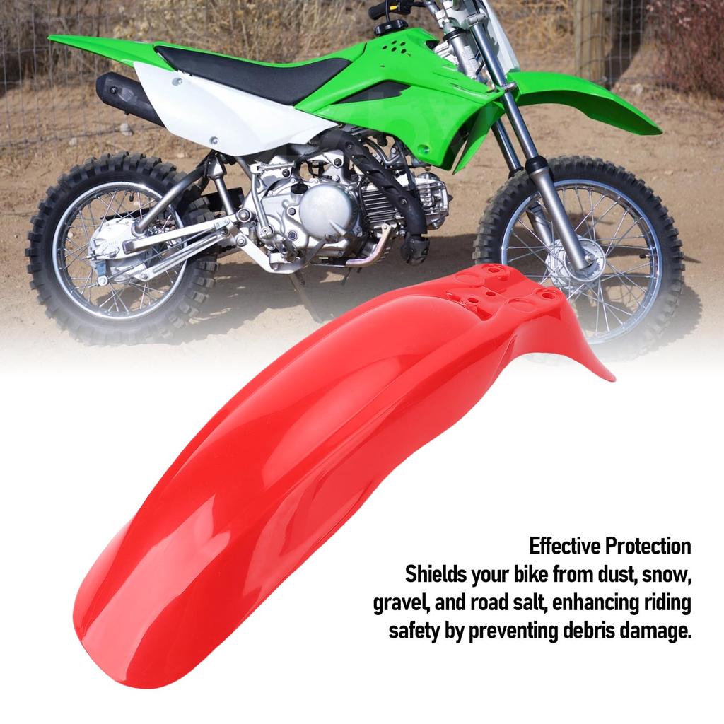 1Pc Motorcycle Front Mudguard Plastics Dirt Bike Mud Guard Replacement for Kawasaki KLX 110 KX65 RM65 Motorbike