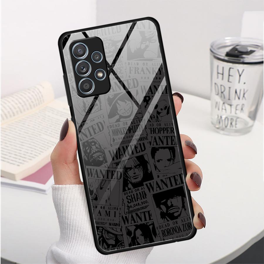 OneS P-ieceS Anime Logo Hülle für Samsung Galaxy A73 A34 A14 A30 A36 A71 A15 A50 A21 A06 A56 A35 A25 A51 A52 A16 A02 A12 A10 A13