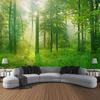 Natural Forest Waterfall Tapestry Bohemian Jungle Wall Hanging Home Art Decoration Living Room Bedroom Background Poster