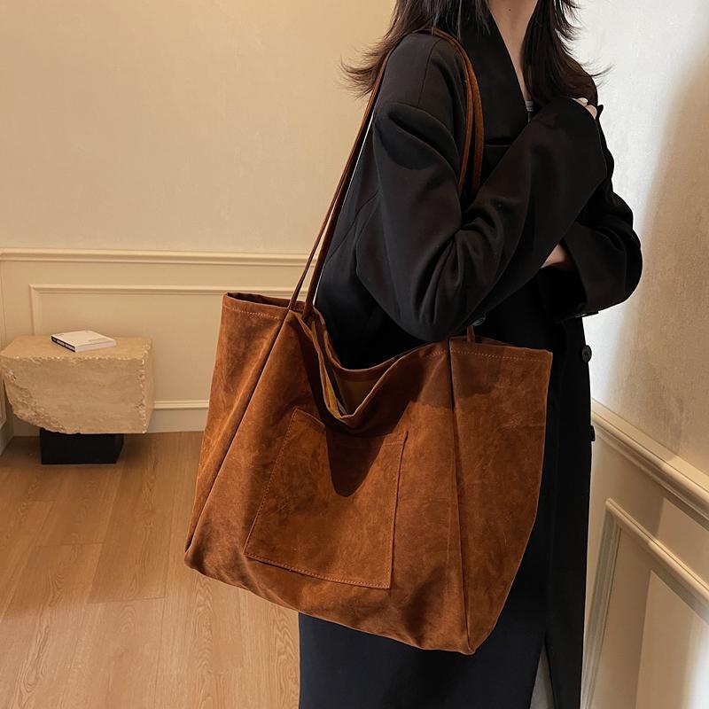 Vintage Underarm Bag Women's Large Capacity Shoulder Bag Commuter Tote Bag