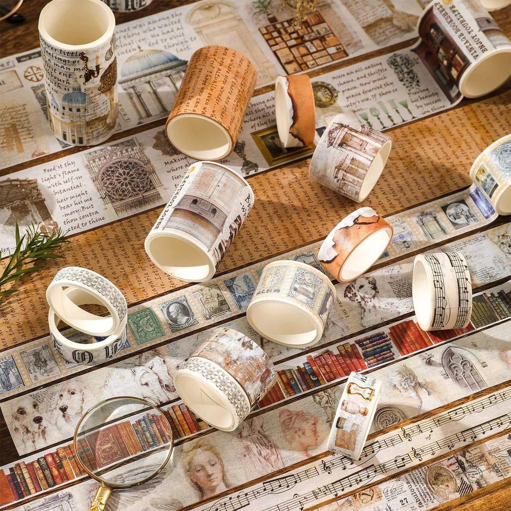 PBM Set of Retro Vintage Masking Tape That Can Be Used for Any Purpose or 18-roll Mood.