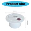 5Inch Round Power Cable Hatches Electrical Cable Hatches Accessories with Cover Lid Electric Cable Hatches for Trailer