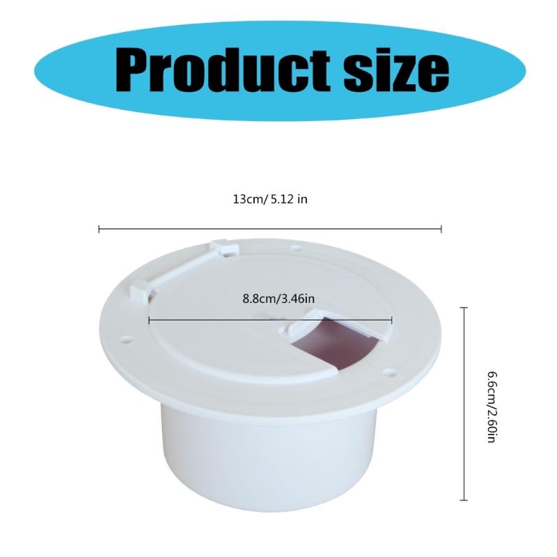 Electrical Cable Hatches Power CableHatches 5Inch Round Electric Cable Hatches Truck Accessories Easy Installation