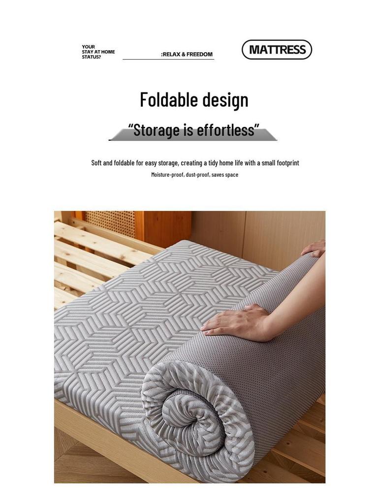 Washable Tatami Mattress Pad - Soft, Non-Collapsing Cover for Dorms and Rentals