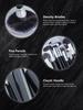 40-Piece Black Makeup Brush Set: Complete Beauty Tool Kit with Brush Bag
