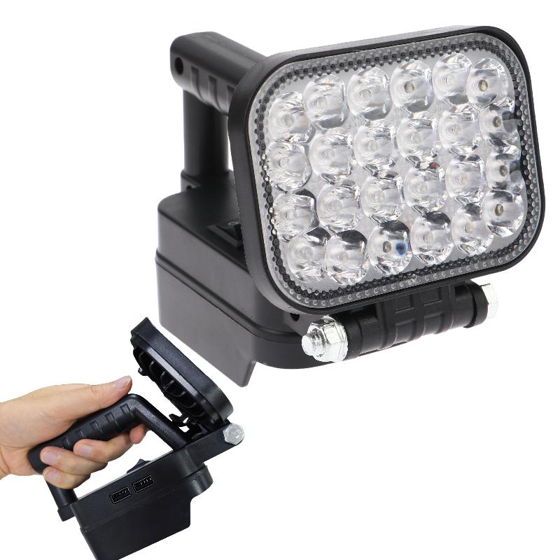 1Pcs Cordless Outdoor Work Fishing Handheld Emergency Tool Led Light For Lithium Battery 3In Portable Spotlight No Battery