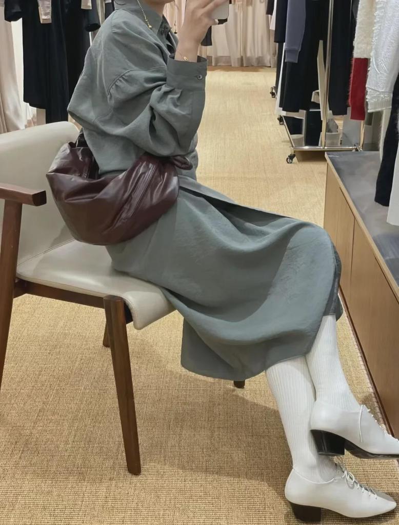 French Designer Croissant-Shaped Genuine Leather Messenger Bag for Women